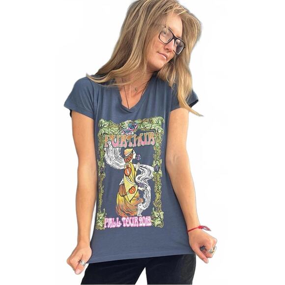 Furthur Fall Tour 2012 Band Large Slim Fit Short Sleeve Tee - Picture 1 of 9